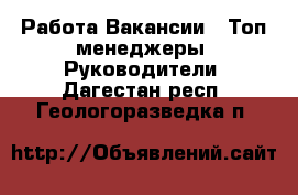 Работа Вакансии - Топ-менеджеры, Руководители. Дагестан респ.,Геологоразведка п.